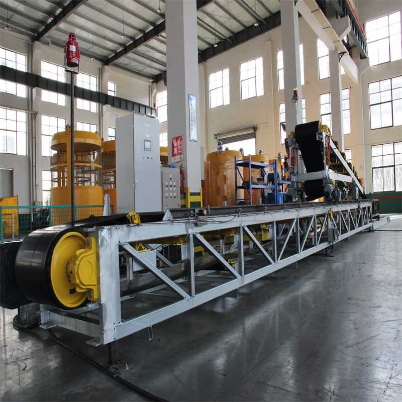 Transportador de cinta transportadora apiladora para máquina de transporte de material minero