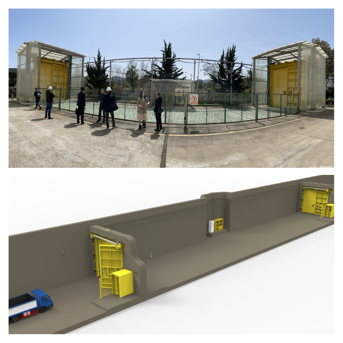 Sistema de bloqueo de aire neumático de alta presión/Puerta de ventilación de seguridad para minas subterráneas para carbón/mina/túnel